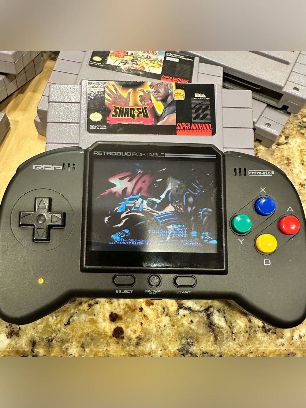 Retro duo Portable V2.0 Handheld System Nintendo NES SNES! Good Condition! Works
